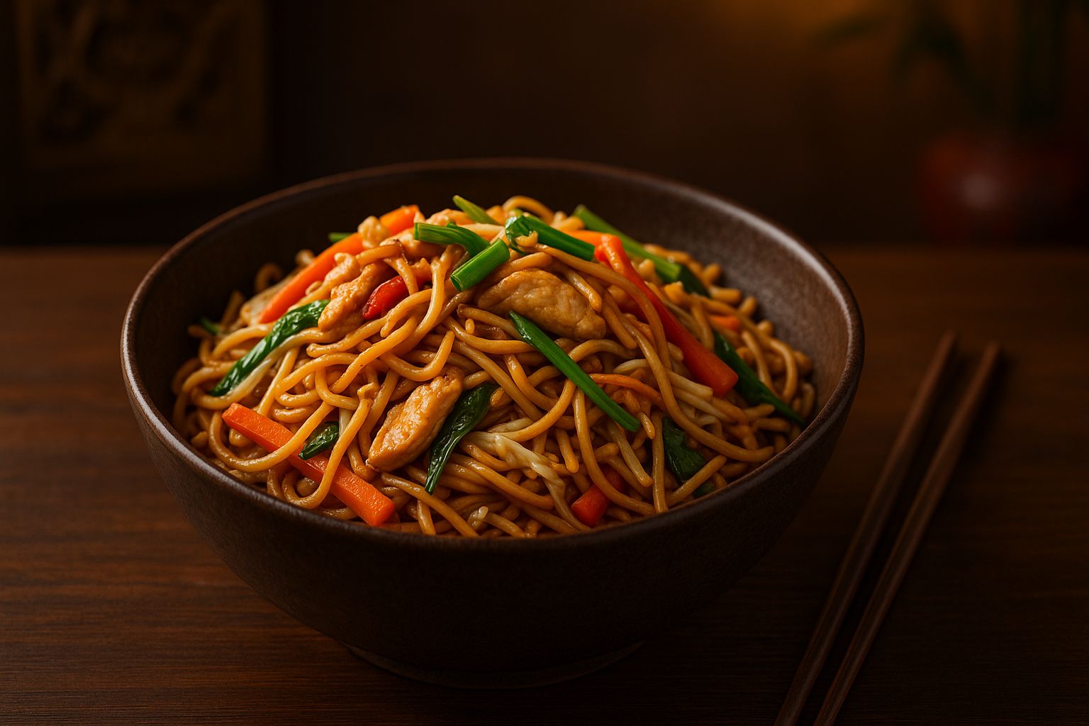Receita Chinesa Chow Mein (Macarrão Frito)