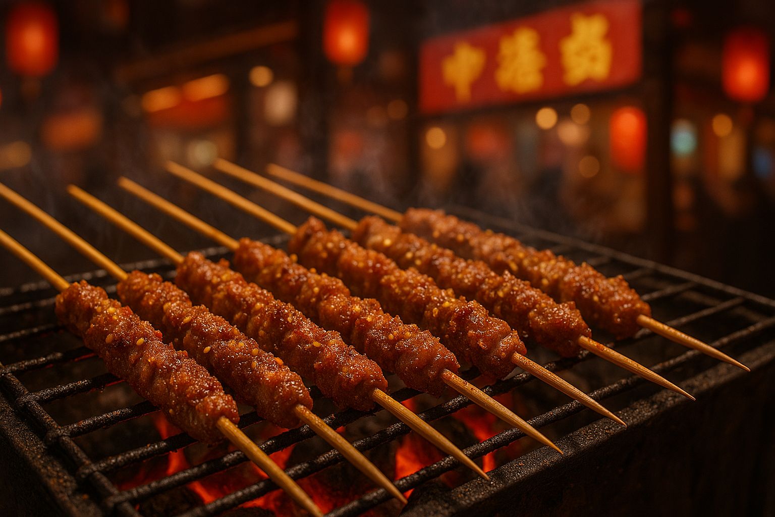 Receita de Chuanr (Espetinhos de Carne Chineses)