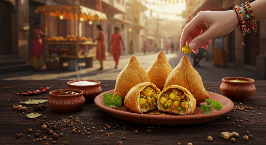Receita Indiana de Samosa