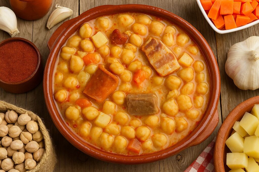 Receita espanhola de Cocido Madrileño