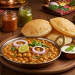 Receita indiana de Chole Bhature
