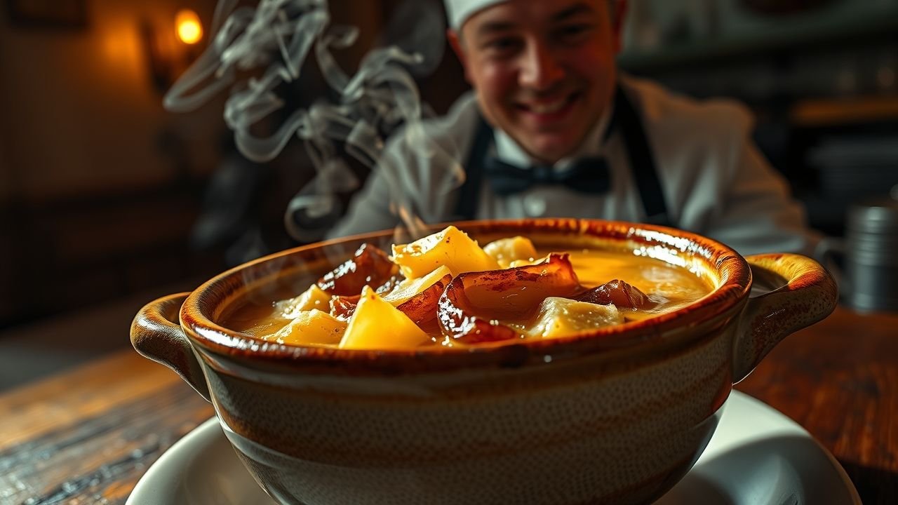 soupe à l'oignon